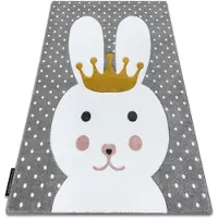 Rugsx Kinderteppich PETIT BUNNY HASE grau 160x220 cm