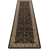 Rugsx Teppich, Läufer ROYAL ADR modell 1745 schwarz - Halle, Korridor 80x250 cm