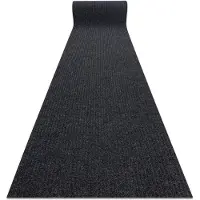 Rugsx Läufer- Türmatte rutschfest GIN 2057 Draußen, Drinnen Liverpool Anthrazit 80 cm 80x110 cm