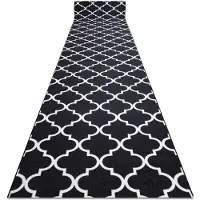 Rugsx Läufer Antirutsch TRELLIS 100 cm schwarz 30350 100x600 cm