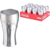 Luminarc 24 x Coca-Cola Mirror Silver FH37 Konturglas 37cl * - Transparent
