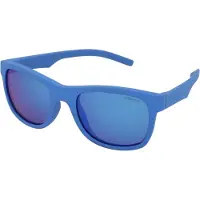 Polaroid PLD 8020/S Kinder-Sonnenbrille Vollrand Eckig Kunststoff-Gestell, blau