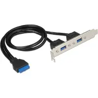 DeLOCK 84836, USB 3.2 Gen 1 (3.1 Gen 1), Schwarz, Blau, Silber, 5 Gbit/s, Polybag