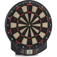 Klarfit OneConcept Dartomat - Dartautomat, elektronische Dartscheibe, E-Darts, 70 Spielvarianten, bis zu 8 Spieler, virtueller Gegner, LED-Anzeigen, 6 Dartpfeile, 6 Ersatzspitzen, graphitgrau