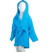 The One Towelling Kinder Bademantel Kids Bathrobe turquoise 152/164