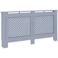 vidaXL Heizkörperverkleidung Anthrazit 152x19x81,5 cm MDF