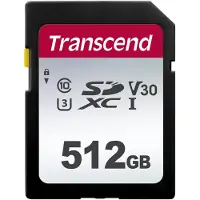 Transcend 300S, 512 GB, SDXC, Klasse 10, NAND, 95 MB/s, 40 MB/s