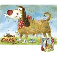 Heye Puzzle Marino Degano Dreieck Dog's Life Puzzle 1000 Teile