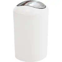 Kleine wolke Abfalleimer Glossy Weiß Kunststoff 5063115858