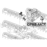 FEBEST Lagerung, Motor OPMB-ANTF
