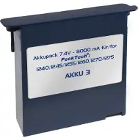 Peaktech AKKU 3 - Li-Po Akku 7,4 V - 8000 mA/h für/for 1240/1245/1255/1260/1270/1275