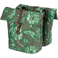 Basil Doppelpacktasche Ever-Green thymian grün, 28x16x35cm, 28-38ltr