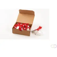 Herma Hängeetiketten 25x38 mm mit Faden rot 1000 St., Rot, Weiß, China, 2,5 cm, 38 mm, 1000 Stück(e)
