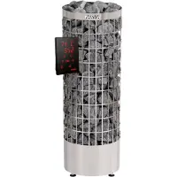 Harvia Saunaöfen Cilindro XW WiFi Steel 6.8 kW | mit separatem Xenio WIFI Bedienteil | PC70XW
