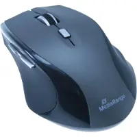 MediaRange MROS203, rechts, Optisch, RF Wireless, 1600 DPI, Schwarz, Grau