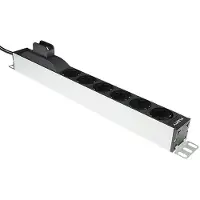Plenty 19" PDU with Circuit Break, 6x Type F sockets