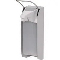 Ophardt hygiene ingo-man plus IMP Seifen- und Desinfektionsmittelspender 1415993 , Für 1 Liter - Flaschen, Aluminium silber eloxiert, TLS A/24