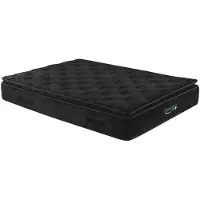 Vente-unique Taschenfederkernmatratze mit Übermatratze - 160 x 200 cm - 1 Zone - Härtegrad 3 - Stärke 28 cm - BLACK DREAM von YSMÉE