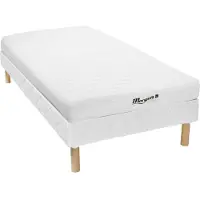 Vente-unique Schaumstofmatratze-Lattenrost-Set - 90 x 200 cm - 7 Zonen - Stärke 12 cm - STELO KIDS von YSMÉE