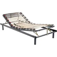 Vente-unique Lattenrost 3 Zonen verstellbar ErgoOpti Komfort - 80 x 200 cm
