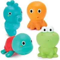 Infantino Sensorische Badspielzeuge - 4-teiliges Set