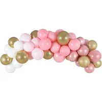 Party Deco Bogen aus Luftballons in Rosa und Gold
