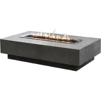 Elementi , Gasfeuerstelle "Hampton" in Beton-Optik