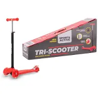 Johntoy Sports Active Tri-scooter rood/zwart