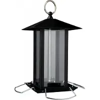 Trixie Futterspender, Hängend, Schwarz, Transparent, Metall, 1 l, Samen, 200 mm
