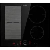 Klarstein Induktionskochfeld, Glaskeramik Kochfeld, Induktionskochfeld mit 4 Platten, Einbau-Induktionskochfeld mit Touch-Display, Digitalanzeige und Timer-Funktion, Schnelles Aufheizen, 7000 Watt