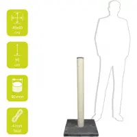 Ebi Kratzstamm High-Post 90cm - Grau