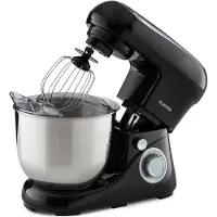 Klarstein Knetmaschine Küchenmaschine zum Backen, 1300W Teigmaschine Klein, 6 Stufen, Schneebesen Rühr- & Knethaken, 5L Schüssel, Planetenrührwerk, Rührmaschine mit Mixer, Küchenmaschinen für Brotteig