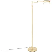 QAZQA Stehleuchte Messing inkl LED mit Touchdimmer Notia