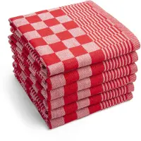 Byrklund Geschirrtuch Clean & Tidy Rot (6er Set)