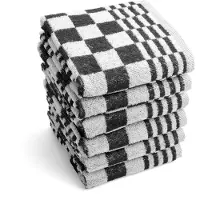 Byrklund Küchenhandtuch Clean & Fresh Zwart (6er Set)