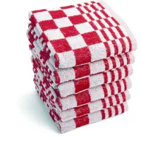 Byrklund Küchenhandtuch Clean & Fresh Rot (6er Set)