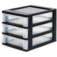 Iris Schubladencontainer, DIN-A4, 3 flache Schubladen