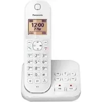 Panasonic KX-TGC410FRW, DECT-Telefon, Kabelgebundenes Mobilteil, Freisprecheinrichtung, 50 Eintragungen, Anrufer-Identifikation, Weiß