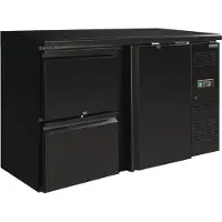 Polar Serie U Barkühlschrank 1-türig mit 2 Schubladen