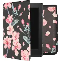 IMoshion Design Slim Hard Case Klapphülle für das Kobo Nia - Blossom Watercolor Black