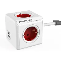 PowerCube extended usb - Stromverteilungseinheit - Wechselstrom 230 V - Eingabe, Eingang CEE 7/7 - Ausgangsan