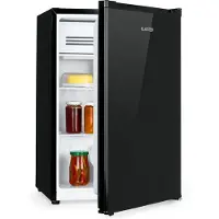 Klarstein Delaware Kühlschrank, 76 Liter Fassungsvermögen, 2 flexible Glasböden, Gefrierfach: 4 Liter, Flaschenfach bis 2 Liter, anthrazit