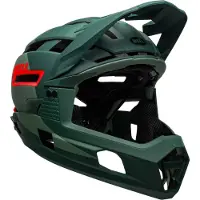 Bell Helmets Super Air R Spherical Fahrradhelm matte/gloss green/infrared M Dunkelgrün