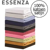 Essenza Satin Silver Spannbettlaken 80 x 200 cm
