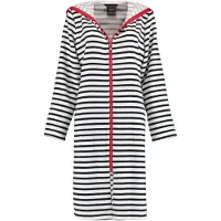 Cawö Bademantel 1244 Schwarz Weiß Damen-44