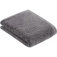 Vossen Duschtuch Vegan Life Dark Grey (67 x 140 cm) (2er Set)