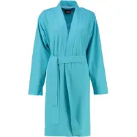 Lago Bademantel 815 Uni Kurz Kimono Türkis Damen-36 / 38