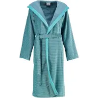 Cawö Bademantel 6425 Kapuze Turquoise Damen-38