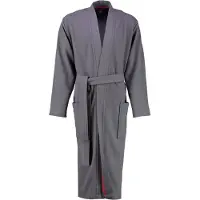 Cawö Bademantel 816 Uni Kimono Dunkelgrau Herren-58 / 60
