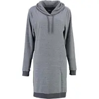 Cawö Pyjama-Shirt 818 Uni Longsize Hoodie Anthracite Damen-S